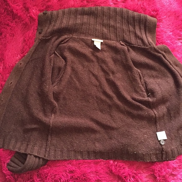 Vintage Hennes shawl collar brown acrylic cardigan - Picture 7 of 8